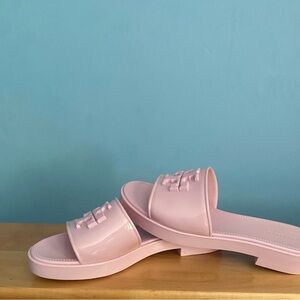 Tory Burch Patent Eleanor Slides in Petunia